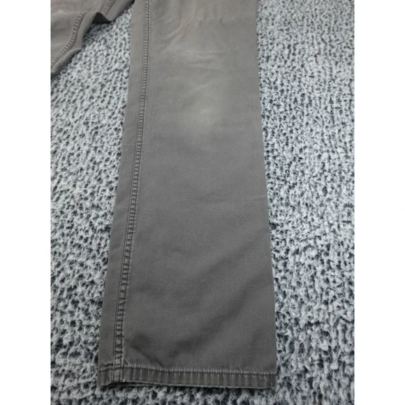 Patagonia Performance Straight Fit Pants Mens 34 Gray Canvas Chino Trousers
